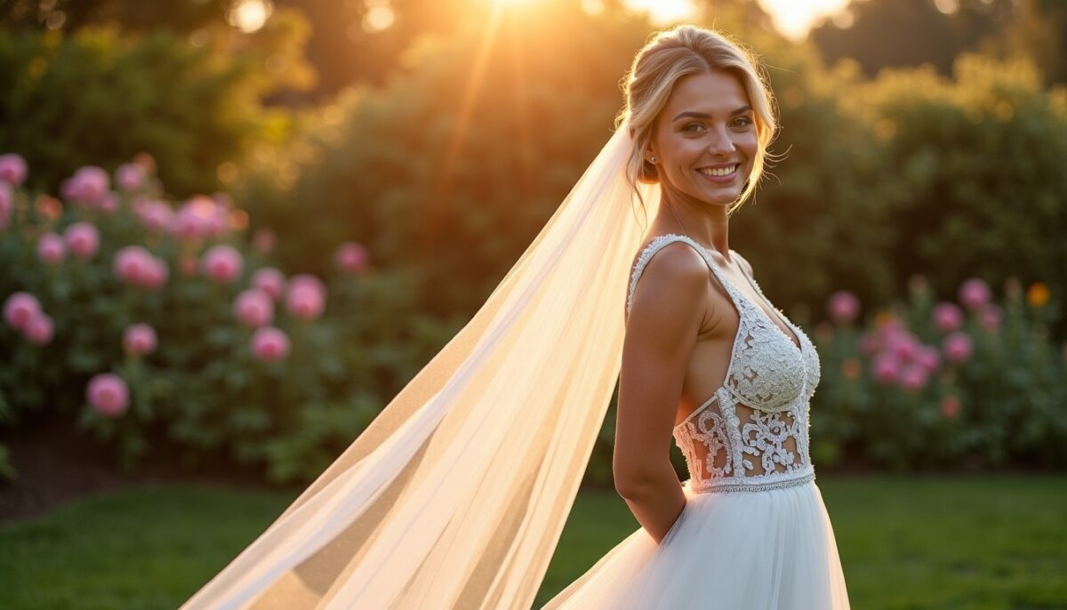Mariage en combinaison avec traîne : allier le confort du pantalon à l'effet spectaculaire d'une arrivée mémorable