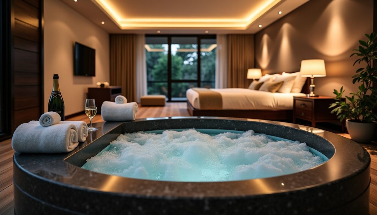 Top 10 des chambres d’hôtes avec jacuzzi privé pour une escapade romantique inoubliable
